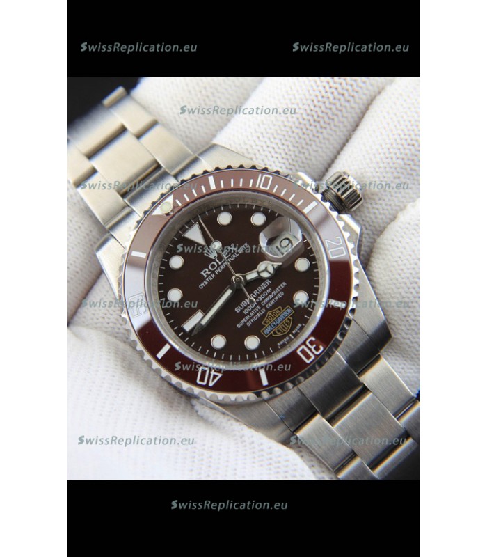 Rolex Submariner Harley-Davidson Japanese Replica Watch 904L Steel Brown Dial Watch 