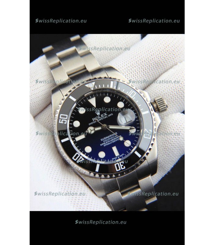 Rolex Submariner Japanese Replica Watch 904L Steel Gadient Dial Watch 