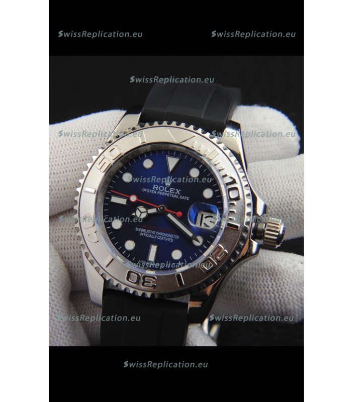 Rolex Yachtmaster Stainless Steel Japanese Replica Watch - 40MM Blue Dial