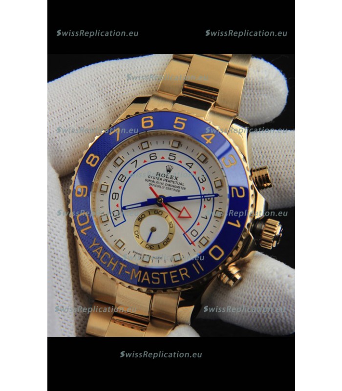 Rolex Yachtmater II Japanese Movement Replica Watch 44M Rose Gold