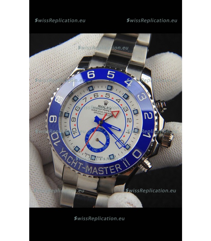 Rolex Yachtmater II Japanese Movement Replica Watch 44M Stainless Steel 