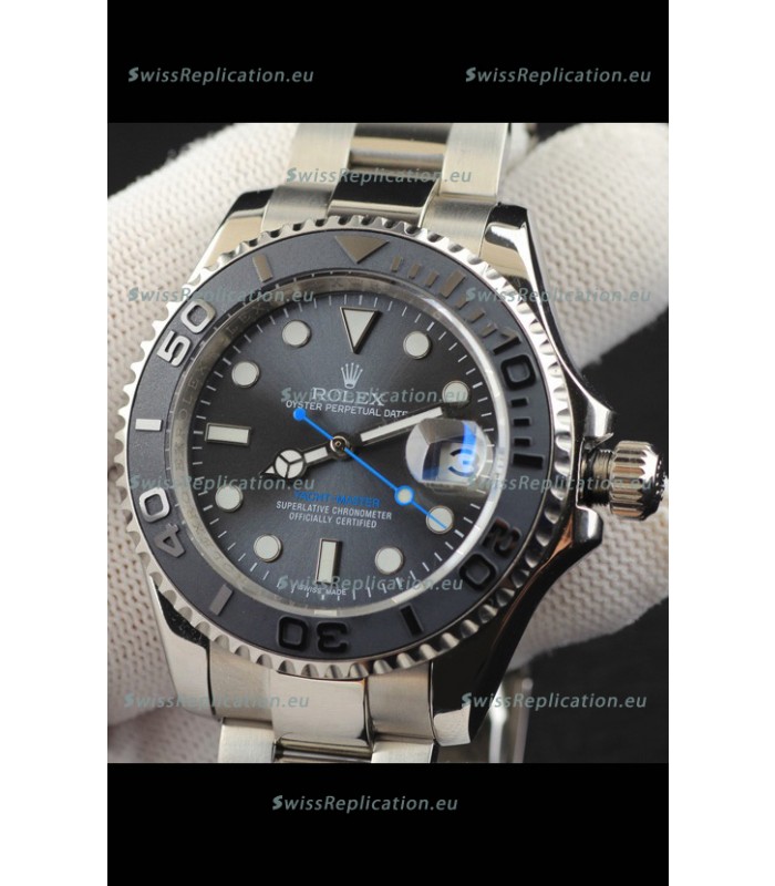 Rolex Yachtmaster Stainless Steel Japanese Replica Watch - 40MM - Grey Dial 