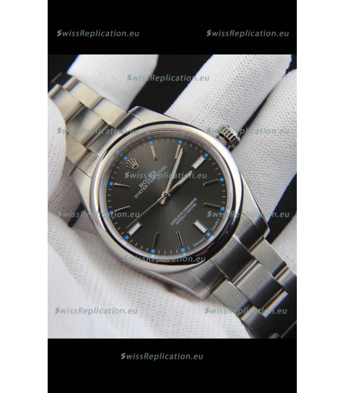 Rolex Oyster Perpetual Japanese Movement Replica Watch 39MM - Grey Dial