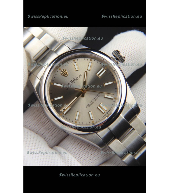 Rolex Oyster Perpetual Japanese Movement Replica Watch 41MM - Grey Dial