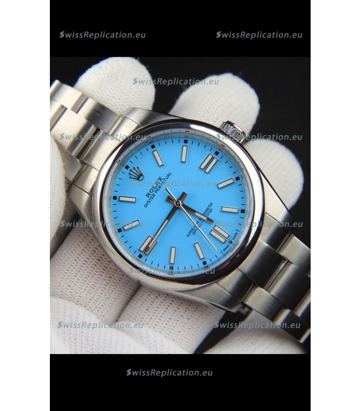 Rolex Oyster Perpetual Japanese Movement Replica Watch 41MM - Tiffany Blue Dial