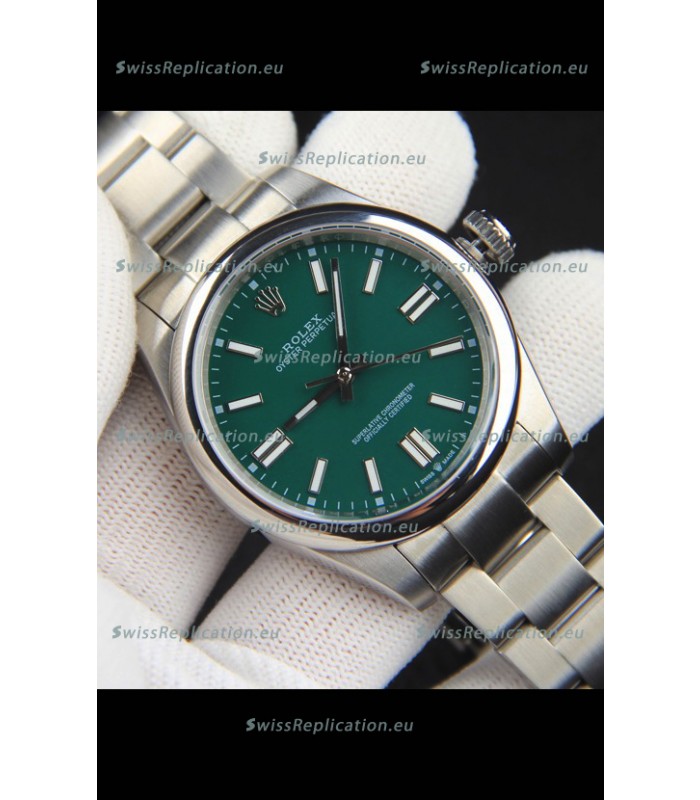 Rolex Oyster Perpetual Japanese Movement Replica Watch 41MM - Green Dial