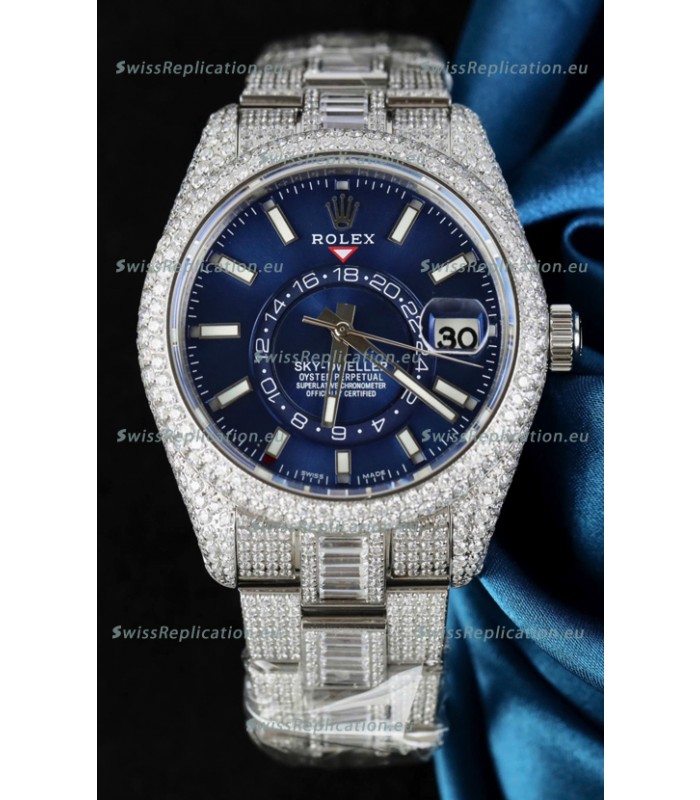 Rolex Sky-Dweller REF #m336934 Blue Dial Watch in 904L Steel Case - Super Clone Watch