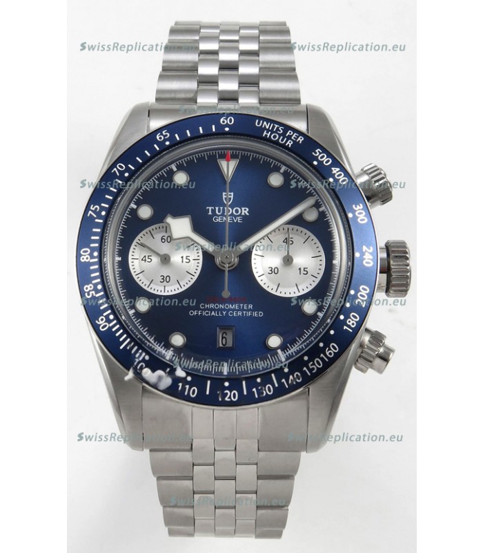 Tudor Super Clone Black Bay Chronograph Watch in Dark Blue Dial