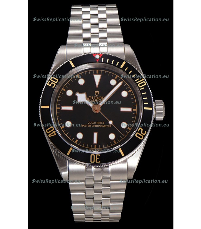 Tudor Black Bay Super Clone Edition Black Dial Swiss Replica Watch 