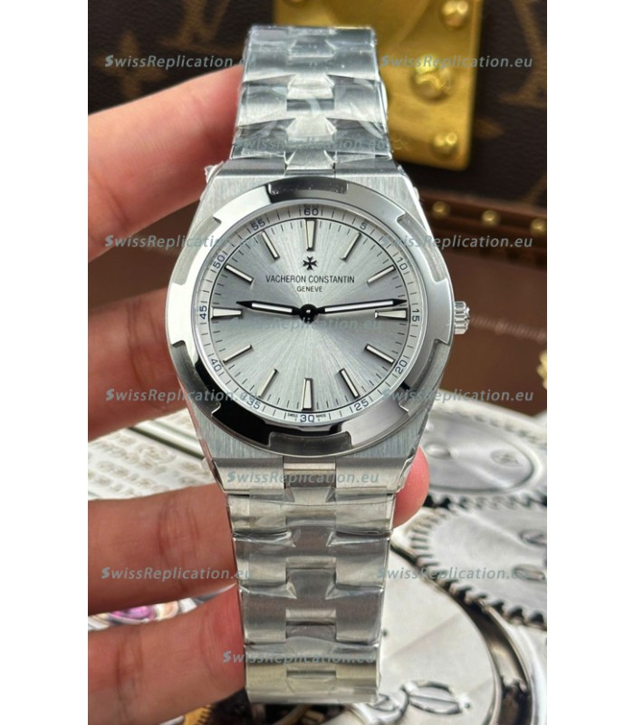 Vacheron Constantin Super Clone Overseas Ultra-Thin 2000V Edition Watch in Steel Dial 