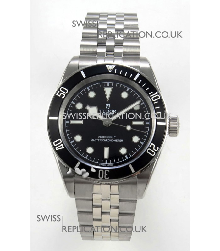 Tudor Black Bay 41 Black Dial and Bezel Jubilee Super Clone Watch 