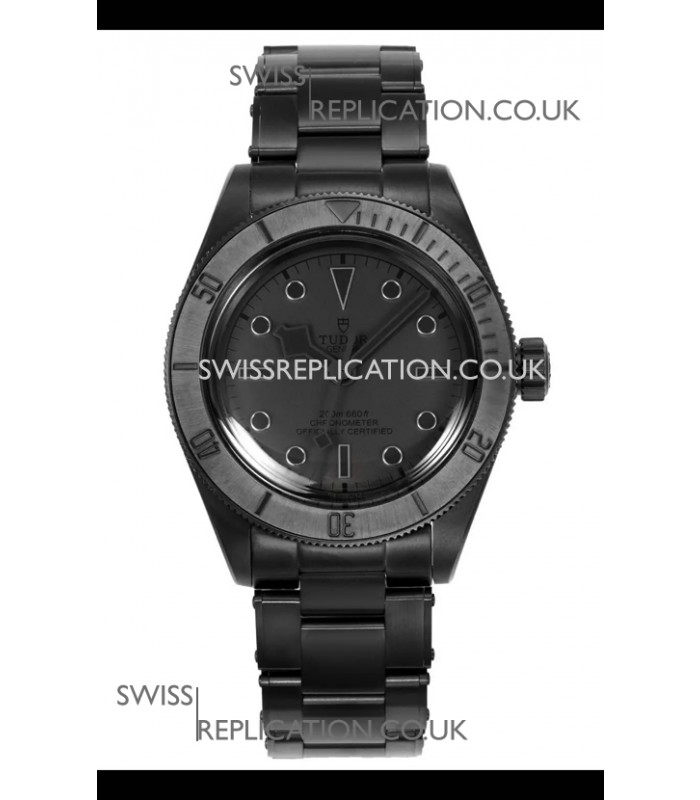 Tudor Black Bay PVD Case Black Dial Swiss Replica Watch 
