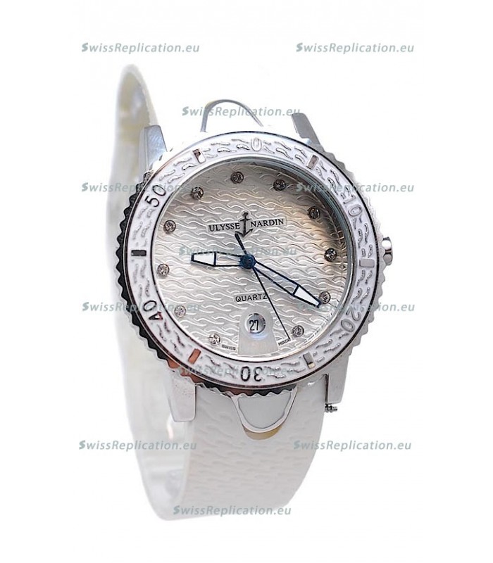 Ulysse Nardin Lady Diver Starry Night Replica Silver Watch