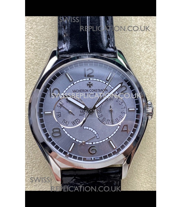 Vacheron Constantin Fiftysix Day-Date Stainless Steel Grey Dial Swiss Replica Watch 