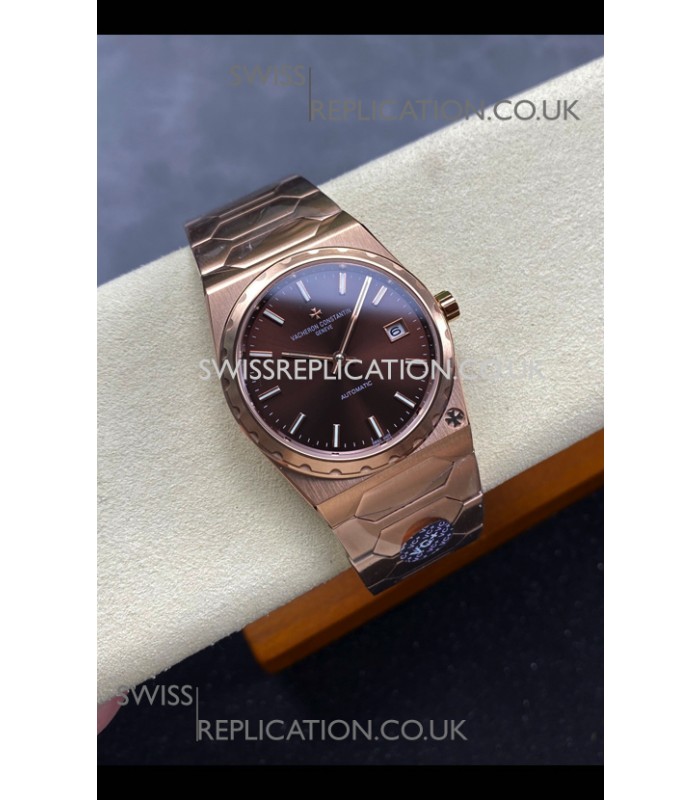 Vacheron Constantin Historiques 222 Rose Gold Brown Dial Super Clone Watch 
