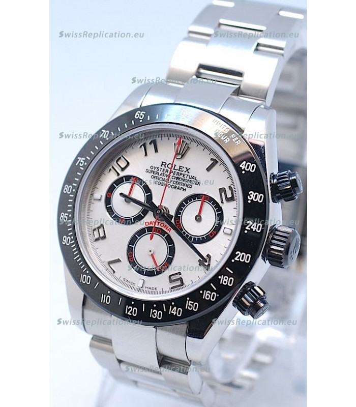 Rolex Project X Daytona Limited Edition Series II Cosmograph MonoBloc Cerachrom Swiss Watch in White Dial