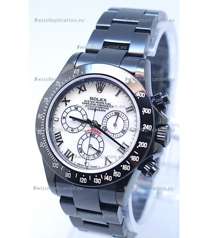 Rolex Daytona Cosmograph Project X Design Black Out Edition Swiss Watch in Pearl Dial