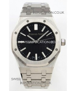 Royal Oak 15510 Black Dial FREE SPRUNG MVMNT Super Clone Watch 
