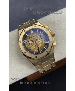 Royal Oak Chrono 26240 Yellow Gold Smoked Dial Super Clone Watch