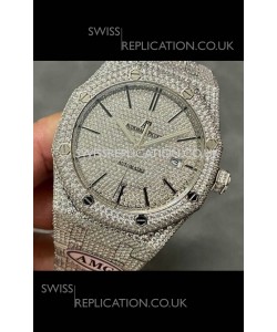 Royal Oak 15400 Iced Out Super Clone Edition 6 Super Clone Watch 