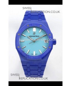 Royal Oak 15500 Tiffany Blue Dial & Blue Ceramic Super Clone Watch 