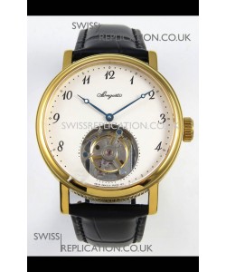 Breguet Classique Tourbillon Yellow Gold Numerals Dial Super Clone Watch 