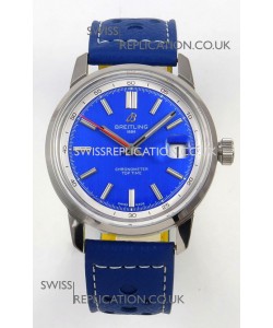 Top Time B31 38mm Blue Dial Red Seconds Hands Super Clone Watch 