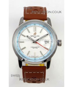 Top Time B31 38mm White Dial Red Seconds Hands Super Clone Watch 