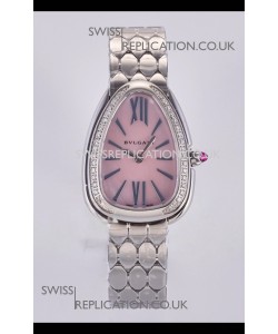 Serpenti Seduttori Pink Pearl dial in Steel Casing Super Clone Watch