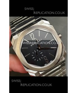 Octo Finissmo 7MM Thick Black Dial Super Clone Watch 