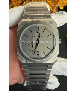 Octo Finissmo 7MM Thick Titanium Case Grey Dial Super Clone Watch 