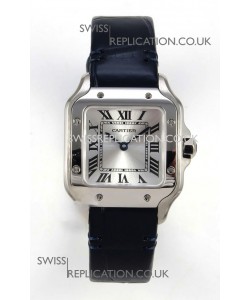 Cartier Santos Swiss Quartz 27MM Steel Leather Strap Super Clone Watch