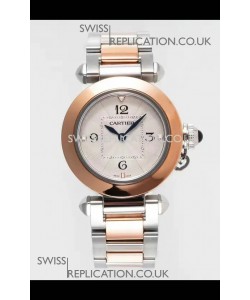 Pasha De Cartier Two Tone Casing Watch 30MM Super Clone Watch 