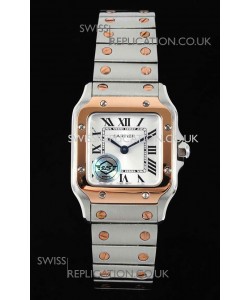 Cartier Santos Swiss Quartz 27MM Two Tone Super Clone Watch