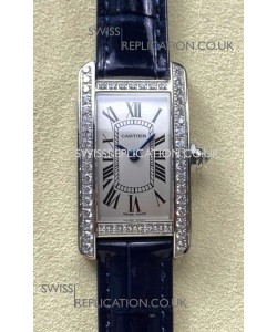Cartier Tank Americaine Swiss Quartz 19mm Steel Casing Swiss Replica Watch 