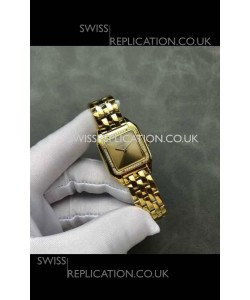 PANTHERE de Cartier 27MM Gold Diamonds Dial Super Clone Watch 