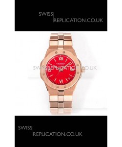 Chopard Alpine Eagle Rose Gold Red Dial Super Clone Replica Watch