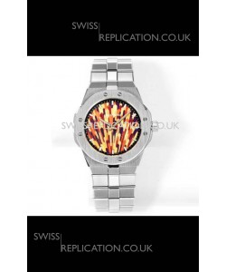 Chopard Alpine Eagle Stainless Steel Fiery Dial Super Clone Replica Watch