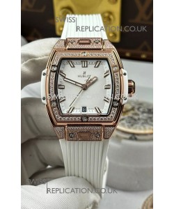 Hublot Spirit of Big Bang Rose Gold White Dial 39MM Super Clone Watch 