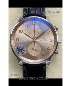 IWC Portuguese Chronograph Champange Dial Super Clone Watch 