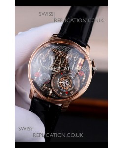 Jacob & Co Oil Pump Rose Gold Japanese Automatic Movement Watch 