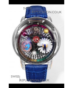 Jacob & CO Astronomia G-Dragon Steel Casing Blue Strap Tourbillon Swiss Replica Watch