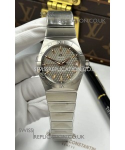 Omega Co-Axial Constellation 38MM 904L Steel Grey Dial Super Clone Watch 