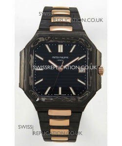 Patek Philippe Cubitus Two Tone Carbon Casing Super Clone Watch 
