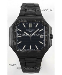 Patek Philippe Cubitus Carbon Casing Black Dial Super Clone Watch 