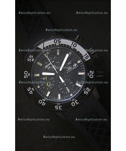 IWC Aquatimer PVD Swiss Replica Watch in Black