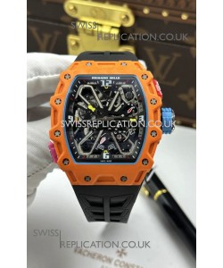 Richard Mille RM35-03 Rafael Nadal Edition Orange Quartz TPT Super Clone Watch 