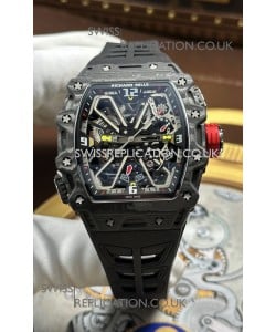 Richard Mille RM35-03 Rafael Nadal Edition Black Carbon Super Clone Watch 