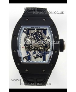 Richard Mille RM055 FREE SPRUNG MVMNT Black Ceramic Grey Inner Bezel Super Clone Watch 