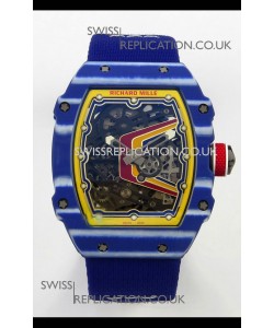 Richard Mille RM67-02 Blue NTPT 37 Grams CRMA7 Clone Movement 